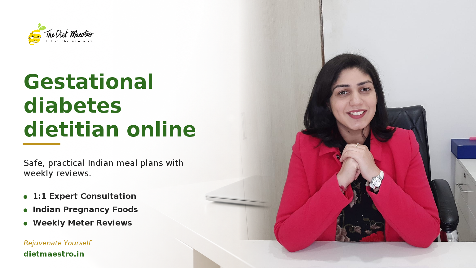 Dt. Priyanka Narang, Clinical Dietitian and CDE, bright clinic for gestational diabetes dietitian online.
